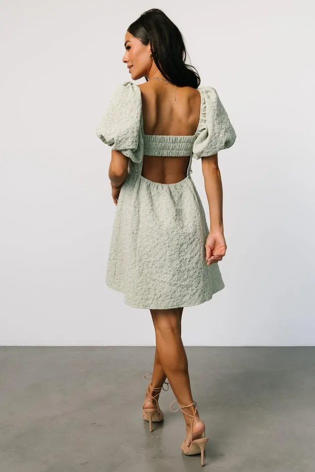 Baltic Born Short Dresses Women Eulalie Mini Dress Sage Baltic Born Short Dresses Women Eulalie Mini Dress Sage