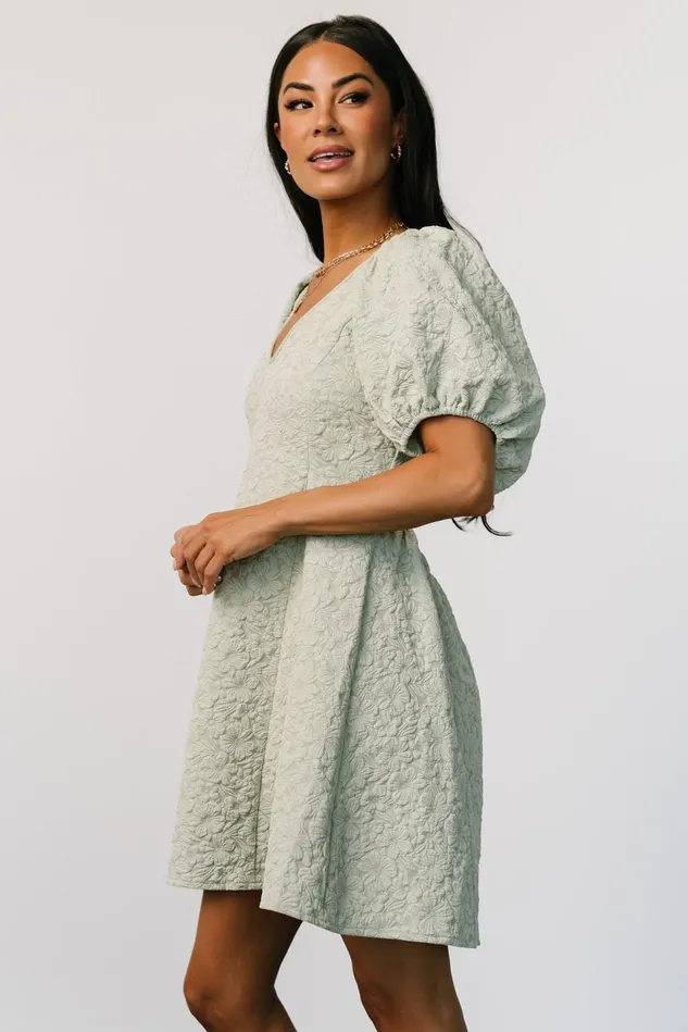 Baltic Born Short Dresses Women Eulalie Mini Dress Sage Baltic Born Short Dresses Women Eulalie Mini Dress Sage