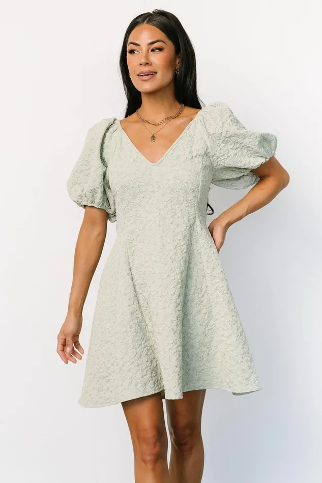 Baltic Born Short Dresses Women Eulalie Mini Dress Sage Baltic Born Short Dresses Women Eulalie Mini Dress Sage