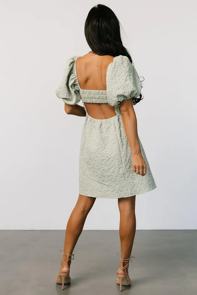 Baltic Born Short Dresses Women Eulalie Mini Dress Sage Baltic Born Short Dresses Women Eulalie Mini Dress Sage