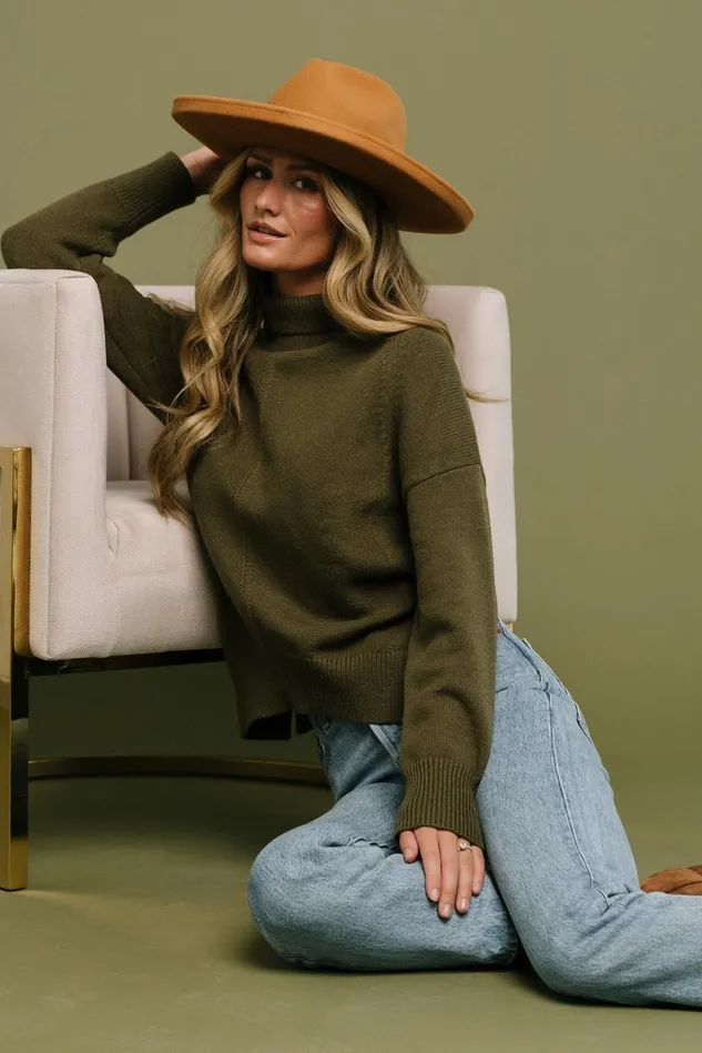 Baltic Born Sweaters Women Collins Knit Sweater Olive