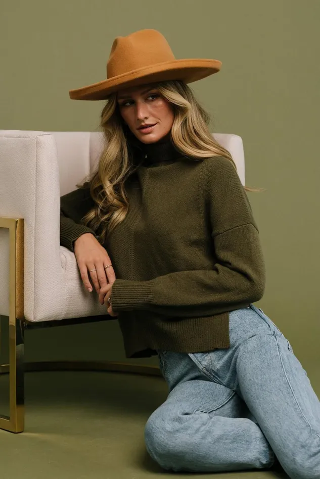Baltic Born Sweaters Women Collins Knit Sweater Olive Baltic Born Sweaters Women Collins Knit Sweater Olive