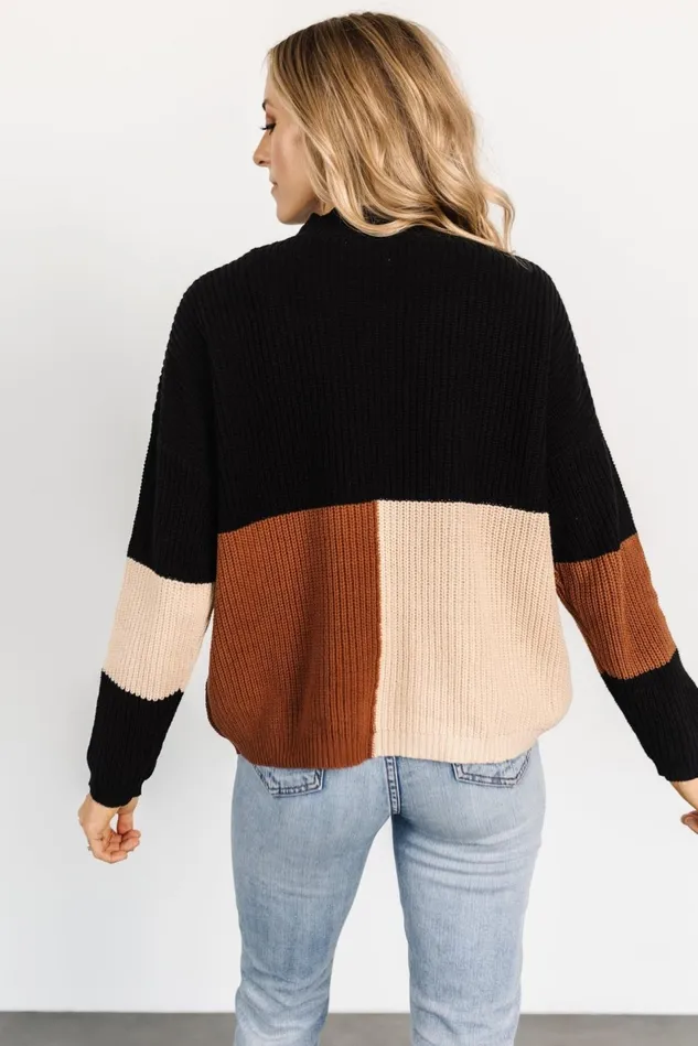 Baltic Born Sweaters Women Dawson Knit Sweater Black Multi Baltic Born Sweaters Women Dawson Knit Sweater Black Multi