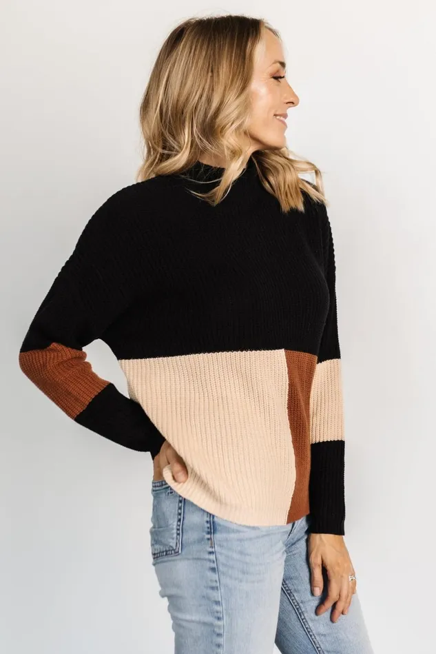 Baltic Born Sweaters Women Dawson Knit Sweater Black Multi Baltic Born Sweaters Women Dawson Knit Sweater Black Multi