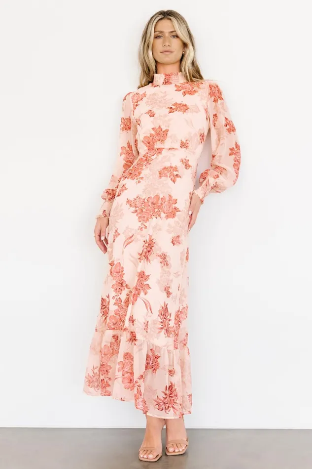 Baltic Born Wedding Guest Women Luciana Maxi Dress Beige Rose Baltic Born Wedding Guest Women Luciana Maxi Dress Beige Rose