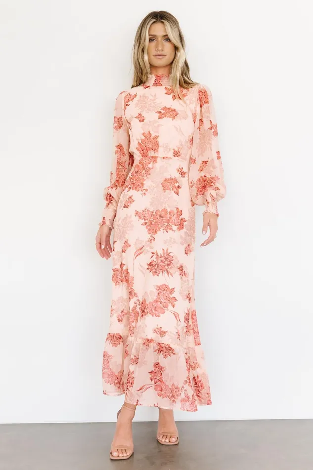 Baltic Born Wedding Guest Women Luciana Maxi Dress Beige Rose Baltic Born Wedding Guest Women Luciana Maxi Dress Beige Rose