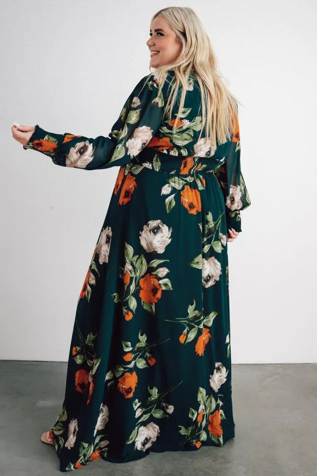 Baltic Born Wedding Guest Women Olivia Maxi Dress Deep Topaz Floral Baltic Born Wedding Guest Women Olivia Maxi Dress Deep Topaz Floral