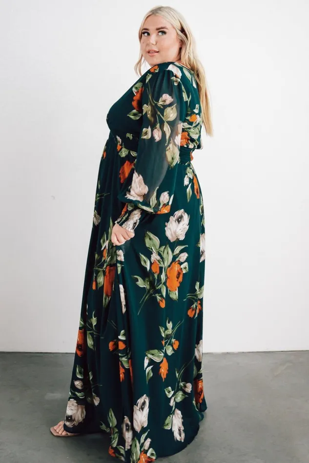 Baltic Born Wedding Guest Women Olivia Maxi Dress Deep Topaz Floral Baltic Born Wedding Guest Women Olivia Maxi Dress Deep Topaz Floral
