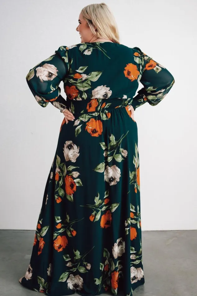 Baltic Born Wedding Guest Women Olivia Maxi Dress Deep Topaz Floral Baltic Born Wedding Guest Women Olivia Maxi Dress Deep Topaz Floral
