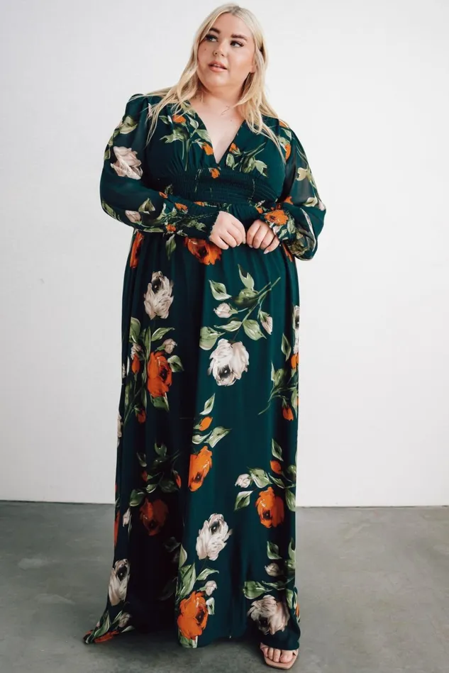 Baltic Born Wedding Guest Women Olivia Maxi Dress Deep Topaz Floral Baltic Born Wedding Guest Women Olivia Maxi Dress Deep Topaz Floral