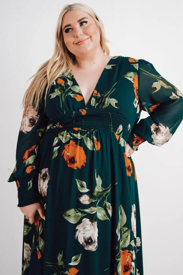 Baltic Born Wedding Guest Women Olivia Maxi Dress Deep Topaz Floral Baltic Born Wedding Guest Women Olivia Maxi Dress Deep Topaz Floral
