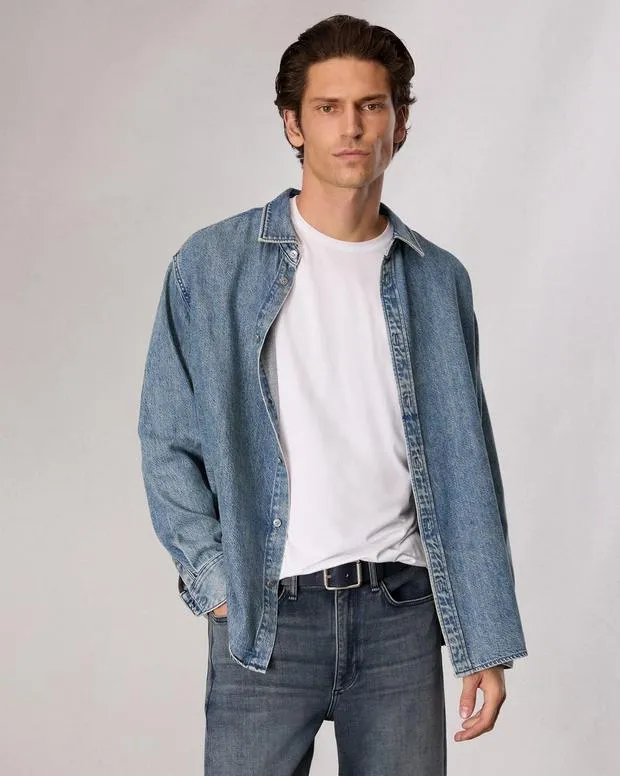 Belts Men Rag and Bone Evan Leather Belt Salute