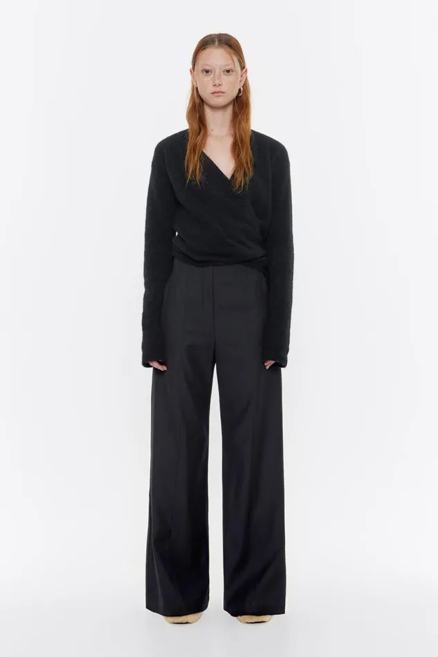 Black Cool Wool Trousers Black Women Bimba Y Lola Trousers