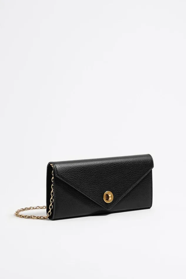 Black Leather Flap Mini Bag Black Women Bimba Y Lola Mini Bags