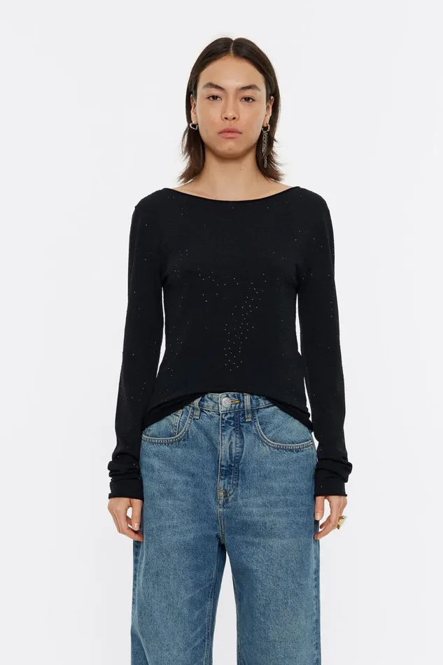 Black Stones Jumper Black Women Bimba Y Lola Knitwear