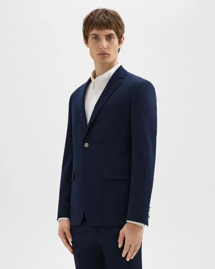 Blazers Jackets Men Theory Morton Blazer In Textured Gabardine Baltic Blazers Jackets Men Theory Morton Blazer In Textured Gabardine Baltic