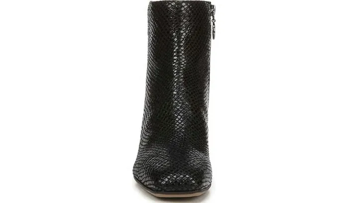 Boots Women Franco Sarto Franco Marquee Bootie Black Snake Print Leather