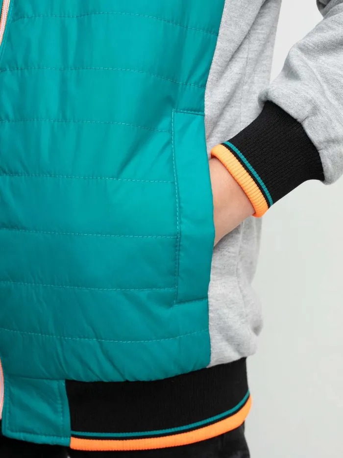 Boys Jackets Petrol Industries Colourblock Jacket Green Coral