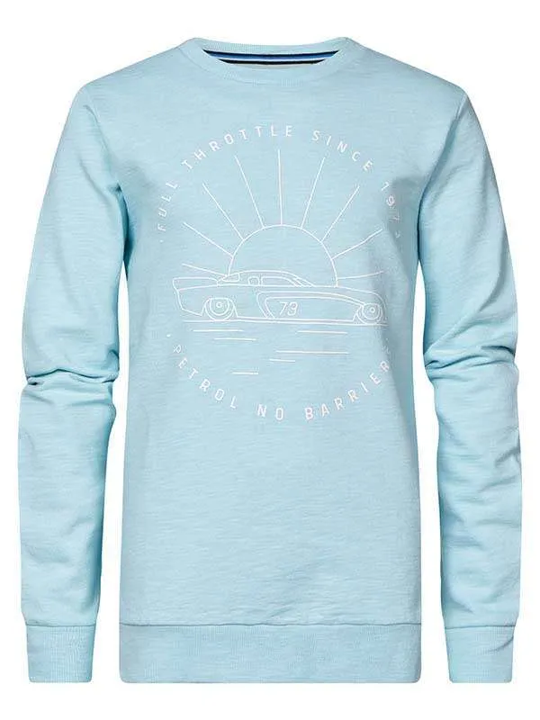 Boys Knits and Sweats Petrol Industries Full Throttle Pullover Survival Blue