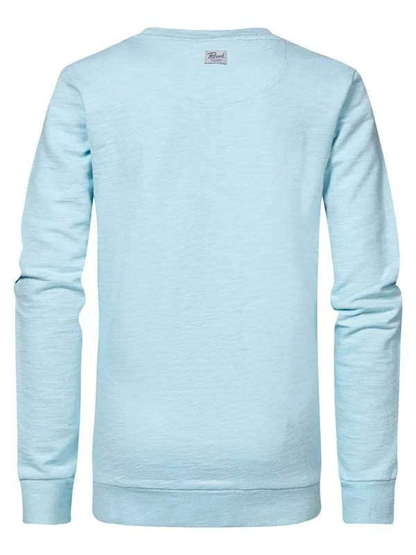 Boys Knits and Sweats Petrol Industries Full Throttle Pullover Survival Blue