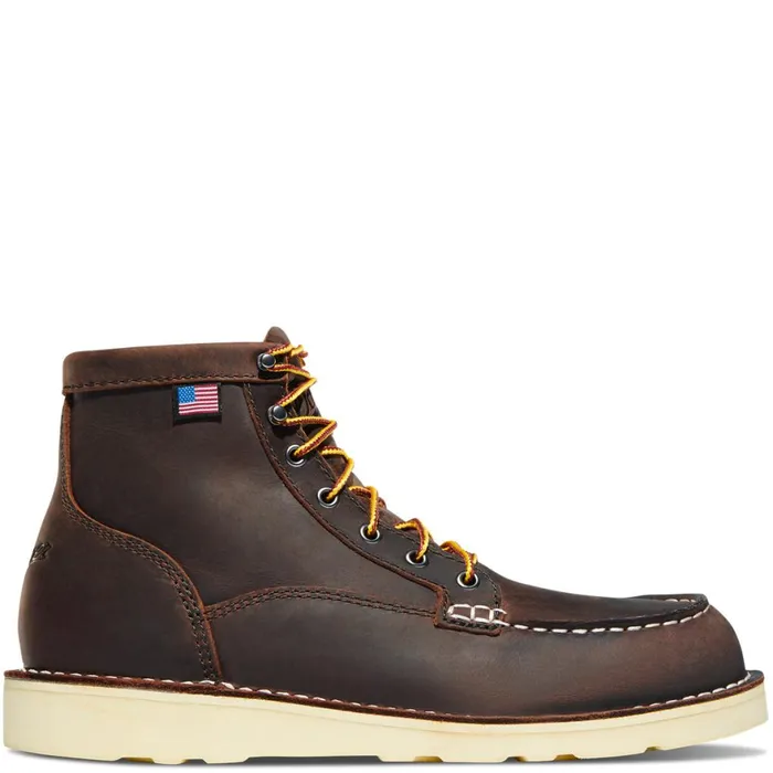 Bull Run Moc Toe 6quot Brown Steel Toe Women Danner Boots