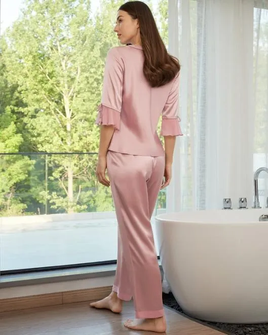 Buy Womenx27s Pajama Sets 100 Pure Silk Pyajamas Women Lilysilk Pajamas