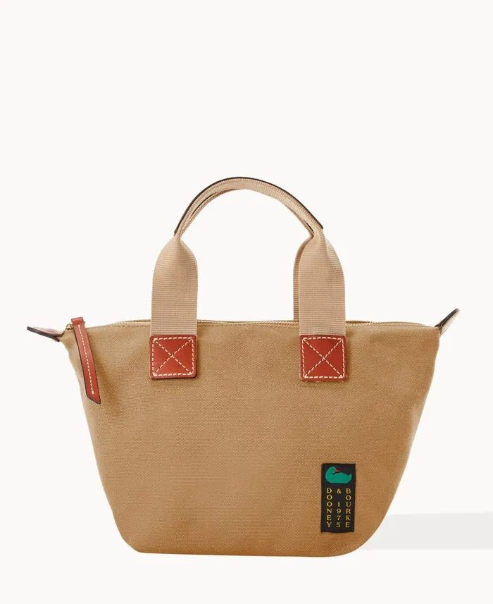Canvas Crossbody Satchel 20 Beige Woman Dooney and Bourke Crossbodies