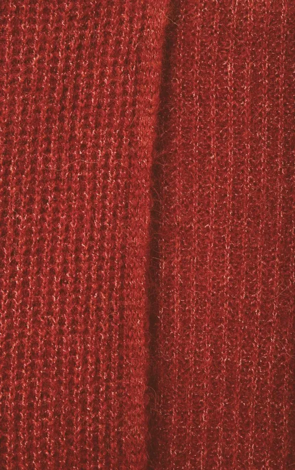 Cardigan East Melange Burgundy Women American Vintage Jumpers and Cardigans Cardigan East Melange Burgundy Women American Vintage Jumpers and Cardigans