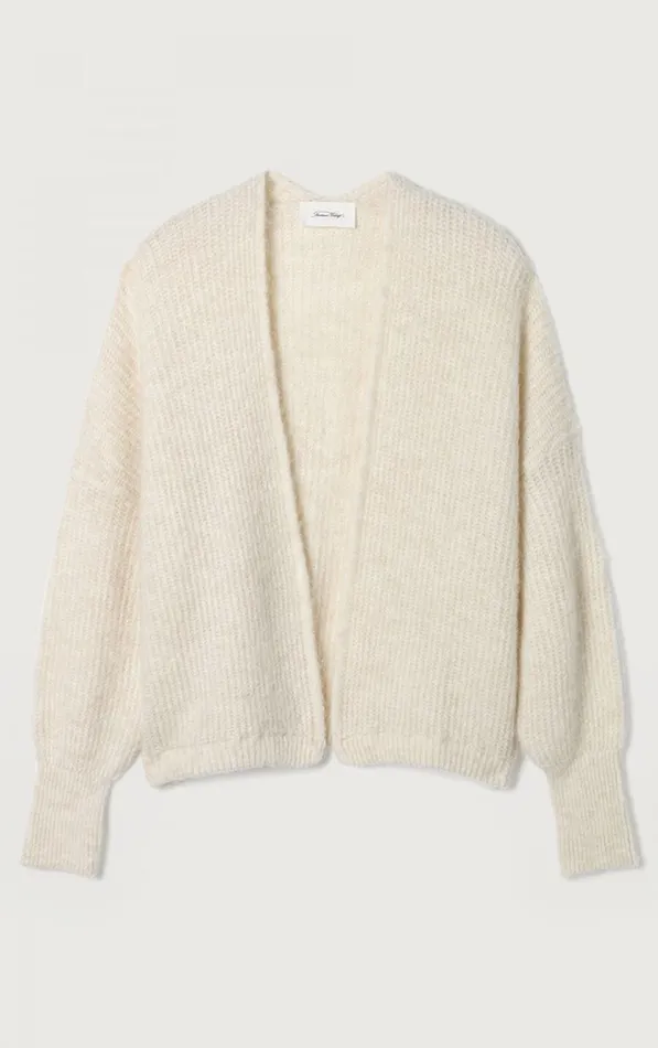 Cardigan East Melange Pearl Women American Vintage Jumpers and Cardigans