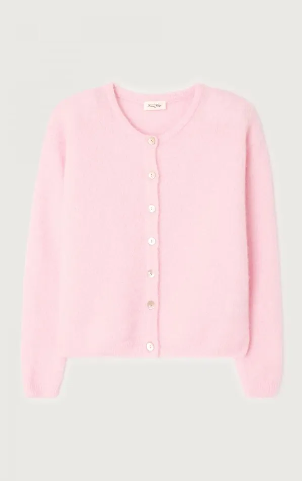Cardigan Vitow Melange Sugared Almond Women American Vintage Jumpers and Cardigans Cardigan Vitow Melange Sugared Almond Women American Vintage Jumpers and Cardigans