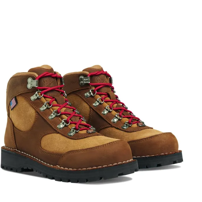 Cascade Crest Grizzly BrownRhodo Red Women Danner Boots