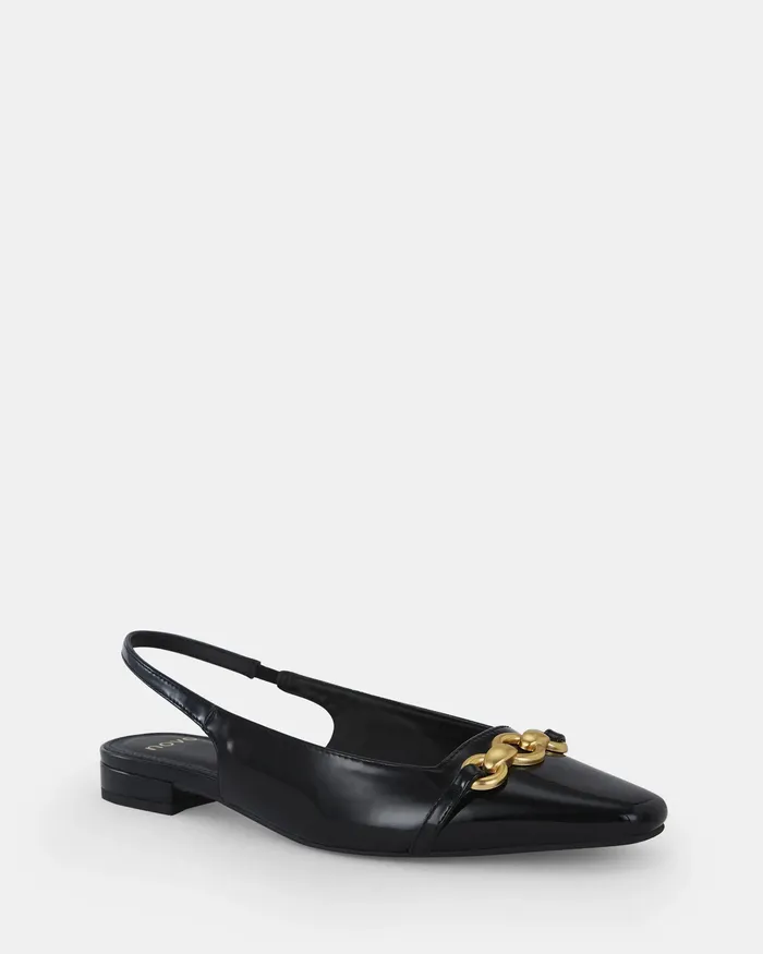 Casuals Women NOVO Shoes COLISH Black Patent Ballet Flats