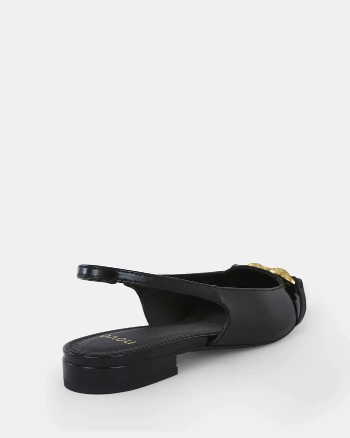 Casuals Women NOVO Shoes COLISH Black Patent Ballet Flats