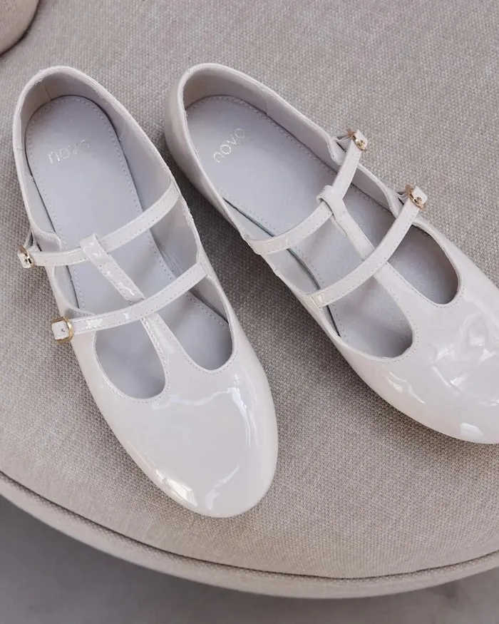 CATANZARO CREAM Ballet Flats Women Ballet Flats NOVO Shoes