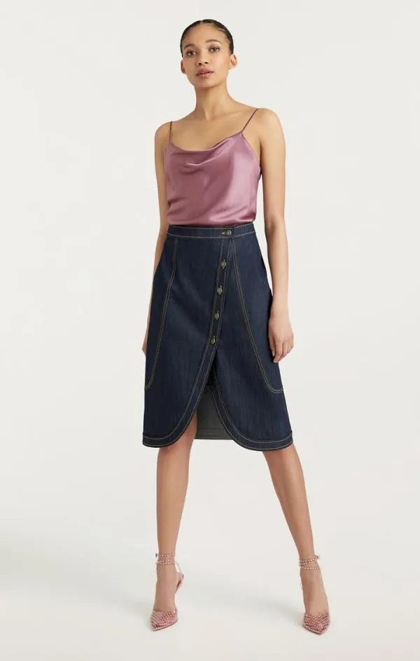 Cinq Sept Marta Cami Faded Violet Women Tank Tops and Camisoles