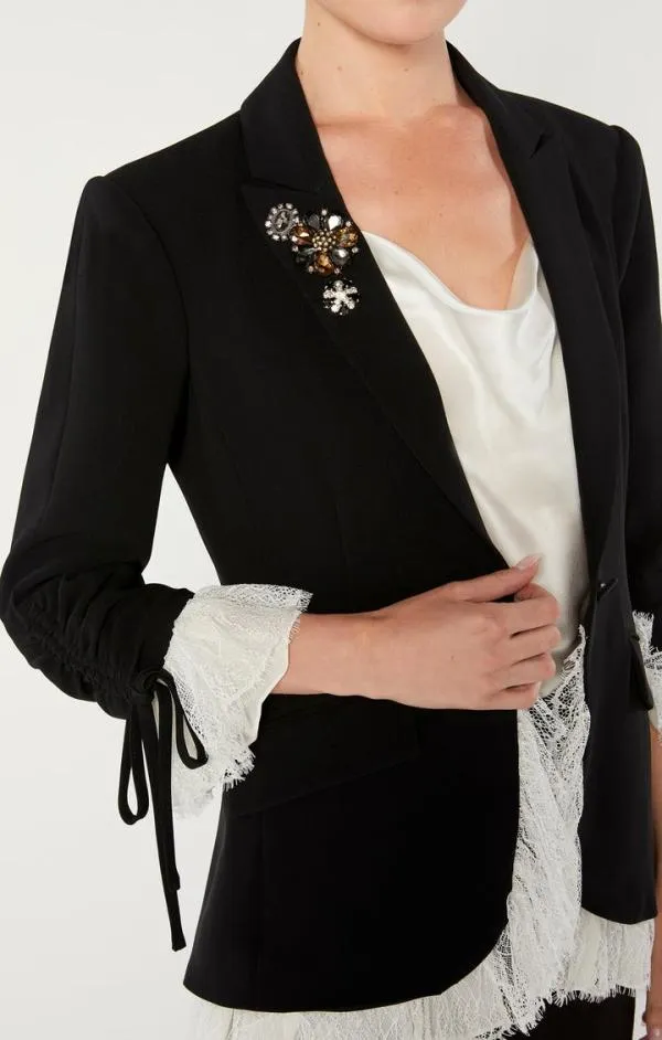 Cinq Sept Roxie Blazer Blackivory Women Blazers