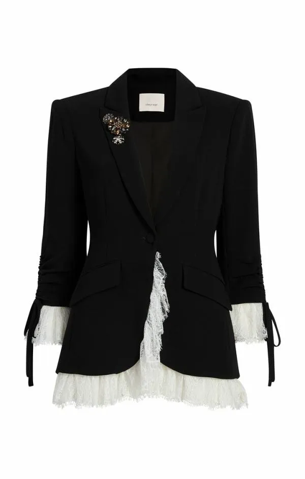 Cinq Sept Roxie Blazer Blackivory Women Blazers