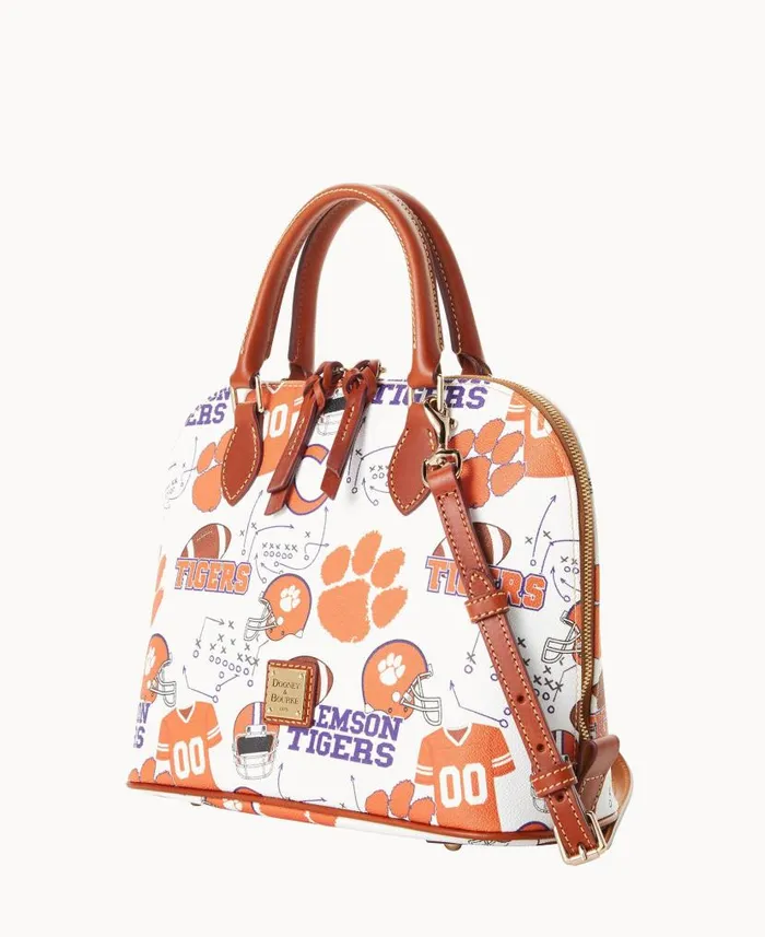 Collegiate Clemson University Zip Zip Satchel Clemson Woman Dooney and Bourke Satchels Collegiate Clemson University Zip Zip Satchel Clemson Woman Dooney and Bourke Satchels