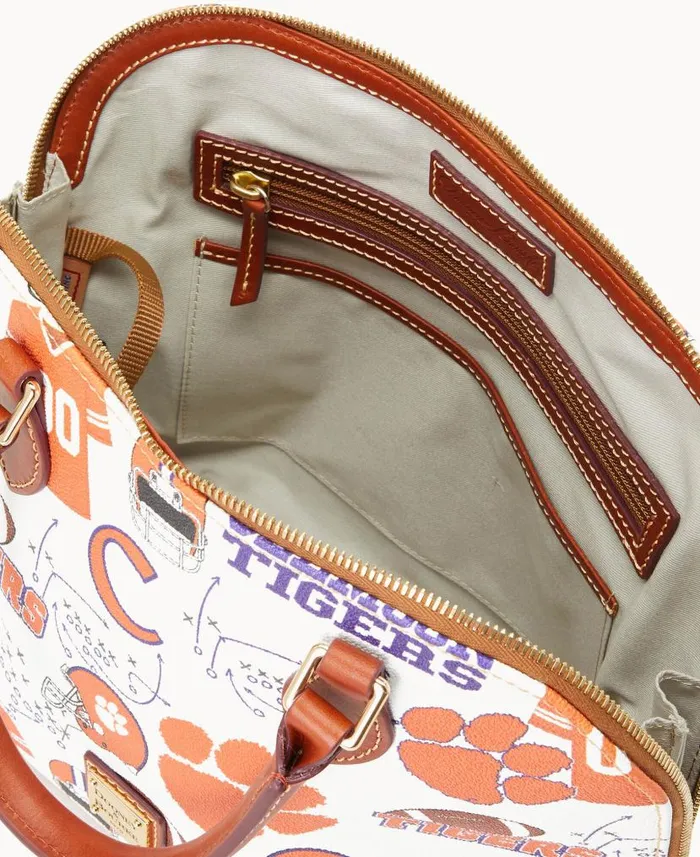 Collegiate Clemson University Zip Zip Satchel Clemson Woman Dooney and Bourke Satchels Collegiate Clemson University Zip Zip Satchel Clemson Woman Dooney and Bourke Satchels