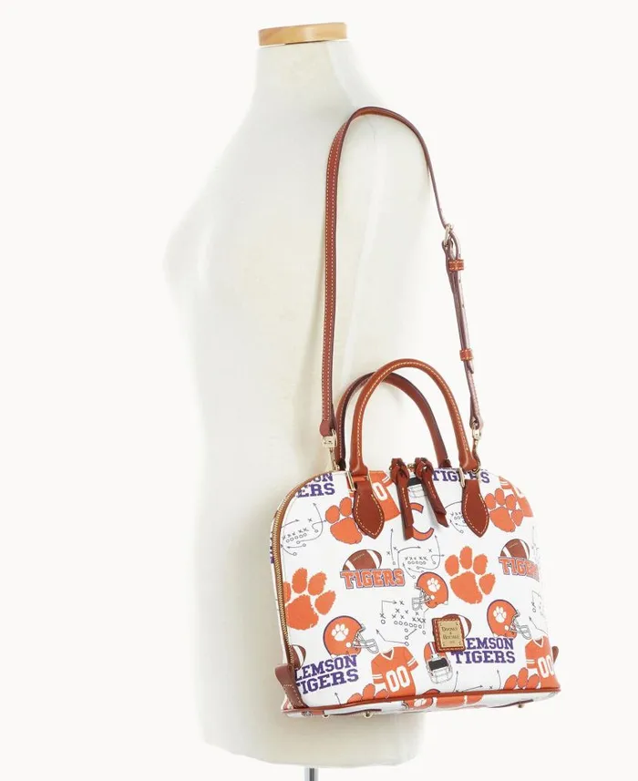 Collegiate Clemson University Zip Zip Satchel Clemson Woman Dooney and Bourke Satchels Collegiate Clemson University Zip Zip Satchel Clemson Woman Dooney and Bourke Satchels