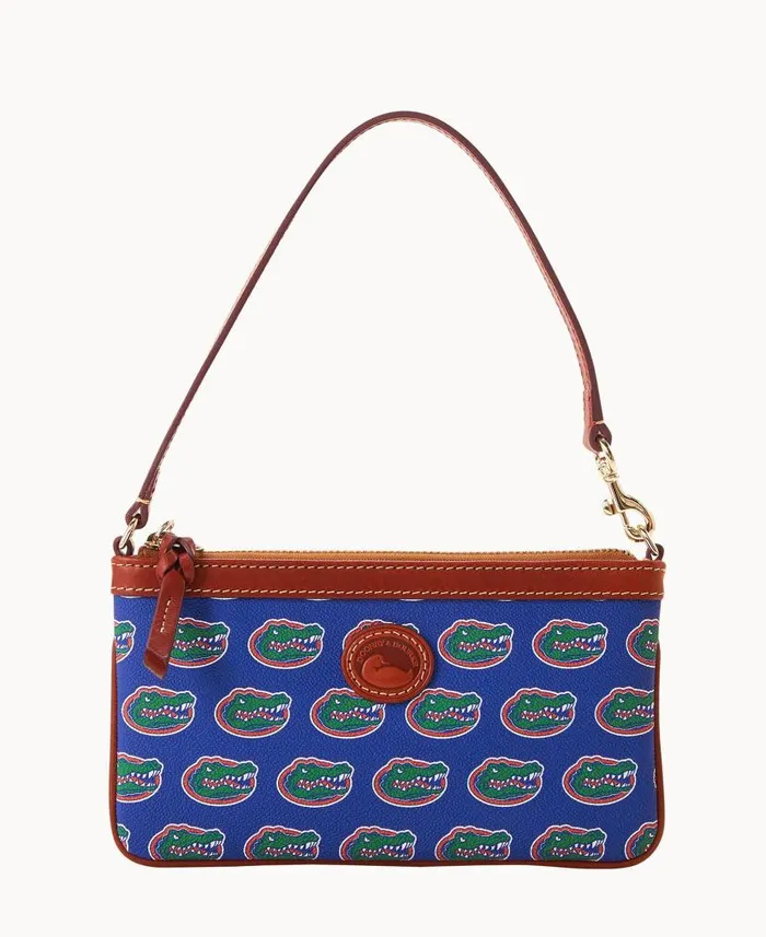 Collegiate University Of Florida Large Slim Wristlet Florida ManWoman Dooney and Bourke Wallets