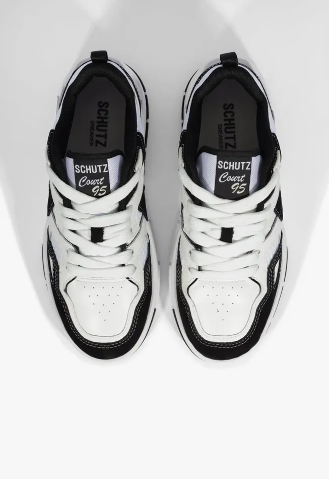 Court 95 Sneaker Black Women Schutz Shoes Sneakers