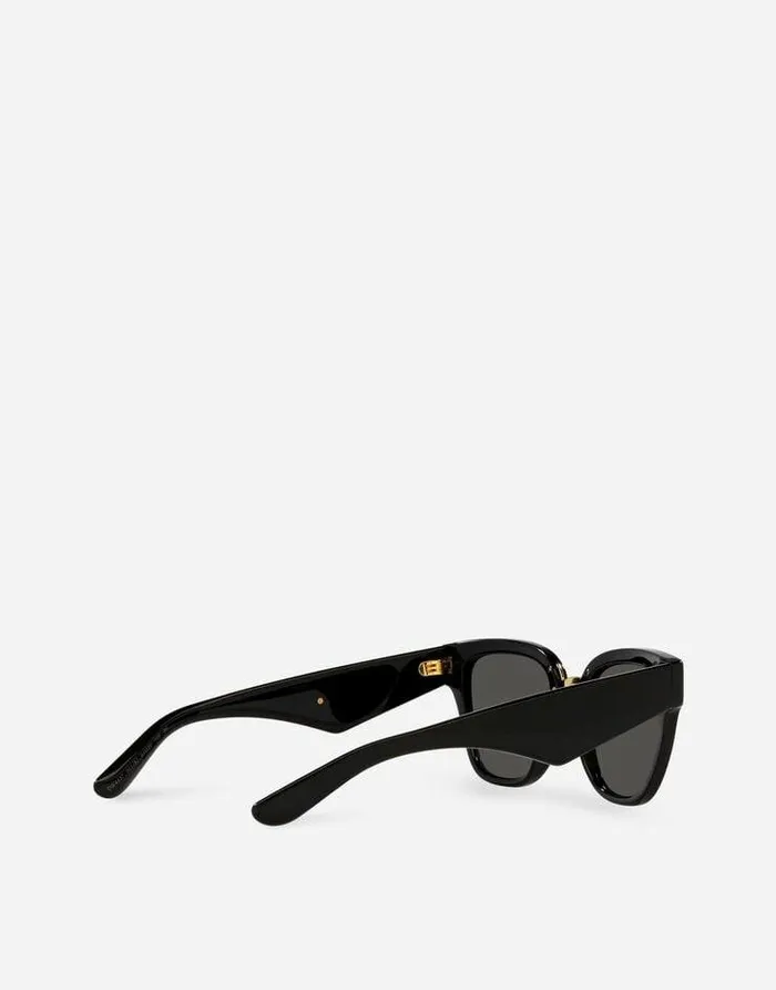 Dolce and Gabbana ADV Campaign Women DG Crossed Sunglasses Black Dolce and Gabbana ADV Campaign Women DG Crossed Sunglasses Black