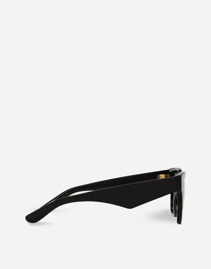 Dolce and Gabbana ADV Campaign Women DG Crossed Sunglasses Black Dolce and Gabbana ADV Campaign Women DG Crossed Sunglasses Black