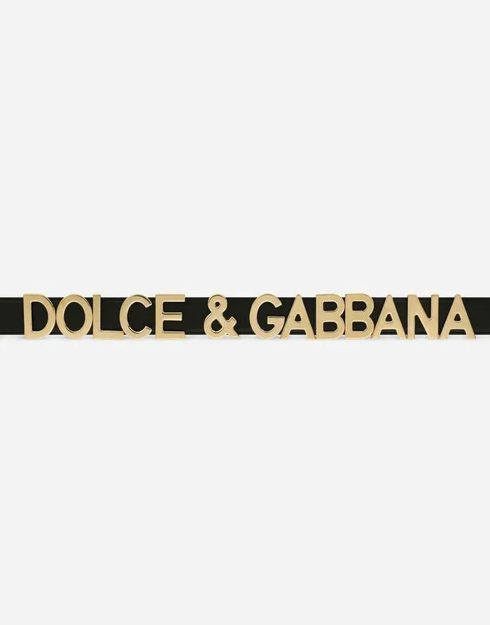 Dolce and Gabbana Belts Women KIM DOLCEandGABBANA Calfskin Belt With Lettering Multicolor Dolce and Gabbana Belts Women KIM DOLCEandGABBANA Calfskin Belt With Lettering Multicolor