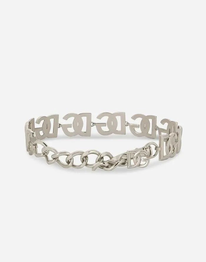 Dolce and Gabbana Bijoux Women KIM DOLCEandGABBANA Choker With DG Multilogo Silver Dolce and Gabbana Bijoux Women KIM DOLCEandGABBANA Choker With DG Multilogo Silver