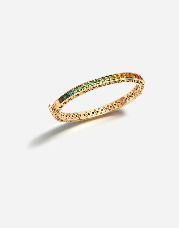 Dolce and Gabbana Bracelets Women Multicolor Sapphire Bracelet Gold Dolce and Gabbana Bracelets Women Multicolor Sapphire Bracelet Gold