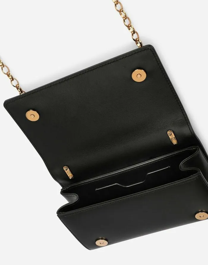 Dolce and Gabbana Clutches Mini And Micro Bags Women Calfskin DG Girls Phone Bag Black Dolce and Gabbana Clutches Mini And Micro Bags Women Calfskin DG Girls Phone Bag Black