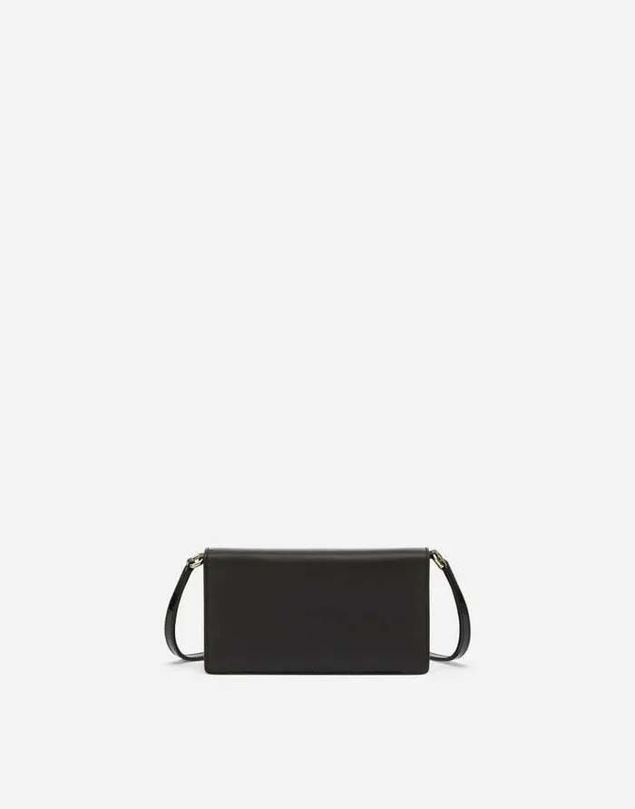 Dolce and Gabbana Clutches Mini And Micro Bags Women Phone Bag With Branded Maxiplate Black Dolce and Gabbana Clutches Mini And Micro Bags Women Phone Bag With Branded Maxiplate Black