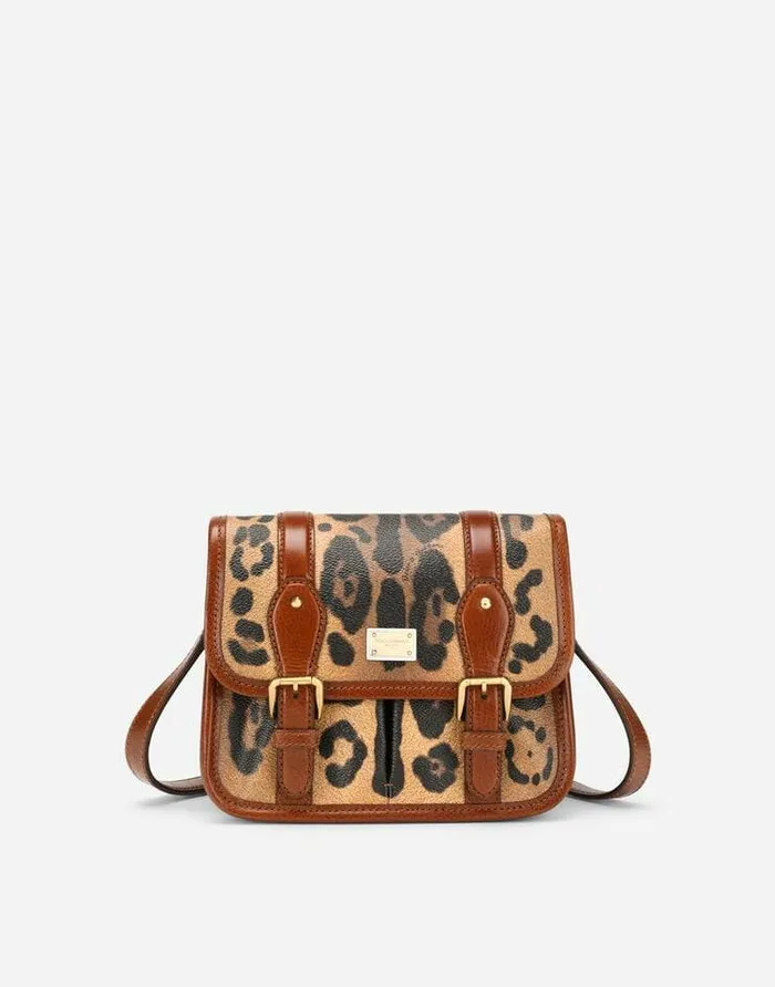 Dolce and Gabbana Clutches Mini And Micro Bags Women Small Messenger Bag In Leopardprint Crespo With Branded Plate Multicolor Dolce and Gabbana Clutches Mini And Micro Bags Women Small Messenger Bag In Leopardprint Crespo With Branded Plate Multicolor